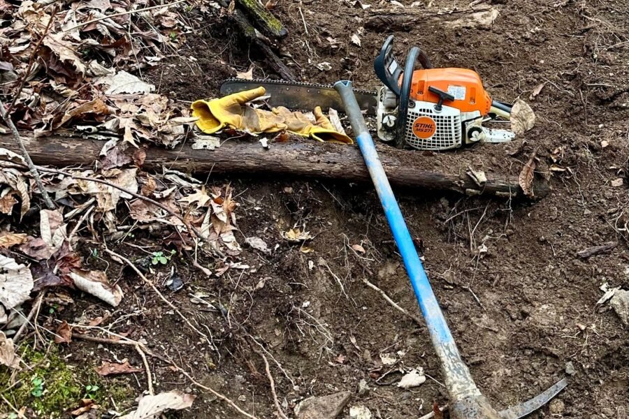 trail building tools for steep terrain