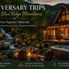 anniversary trips Blue Ridge Mountains waterfall at Windows Over Waterfalls
