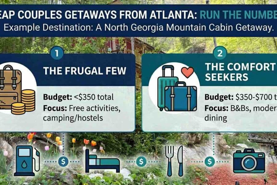 Cheap Weekend Trips From Atlanta for Couples: Run the Numbers
