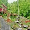 Couples Cabin Tennessee with flower beds