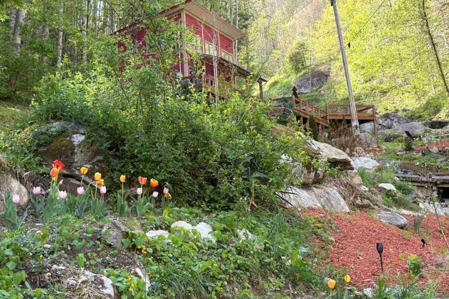 secluded mountain cabin