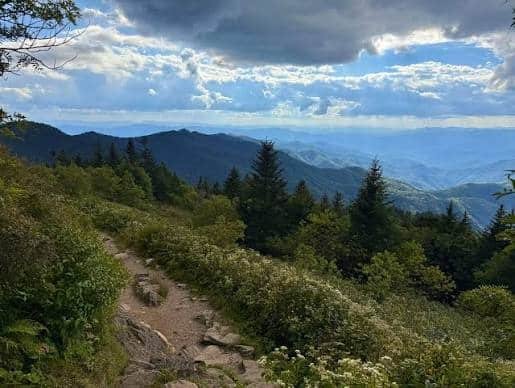 Black Balsam Knob Blue Ridge Mountains hiking 6214 ft summit Pisgah National Forest NC