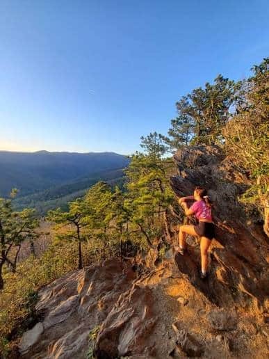 Asheville NC hiking — Black Balsam Knob summit on the Blue Ridge Parkway with 360-degree views of the southern Appalachians