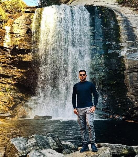 Looking Glass Falls in Pisgah National Forest — one of the best waterfalls in NC
