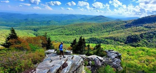 blue ridge mountains hiking solo