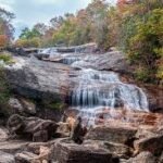 Graveyard Fields Blue Ridge Parkway fall foliage first to peak waterfalls NC