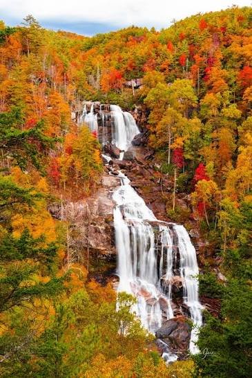 Upper Whitewater Falls Nantahala National Forest tallest waterfall east of Rockies NC
