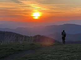 360 degree panoramic views from Max Patch Mountain NC Appalachian Trail Great Smoky Mountains