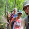 Pisgah forest hikes — Looking Glass Rock Trail summit view in Pisgah National Forest near Brevard NC
