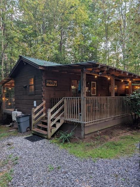 Hot Springs Log Cabins honeymoon cabins on NC-209 near Hot Springs NC