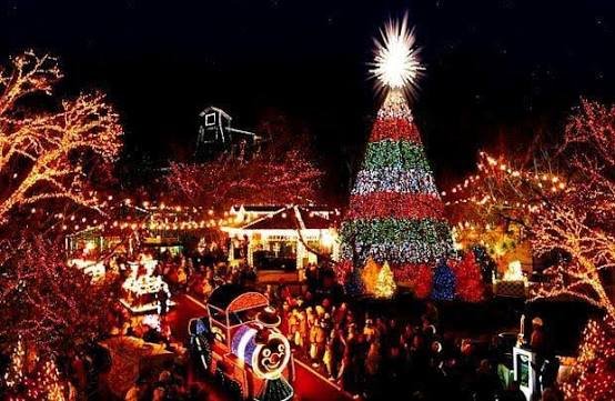 Christmas Town USA lights in McAdenville NC